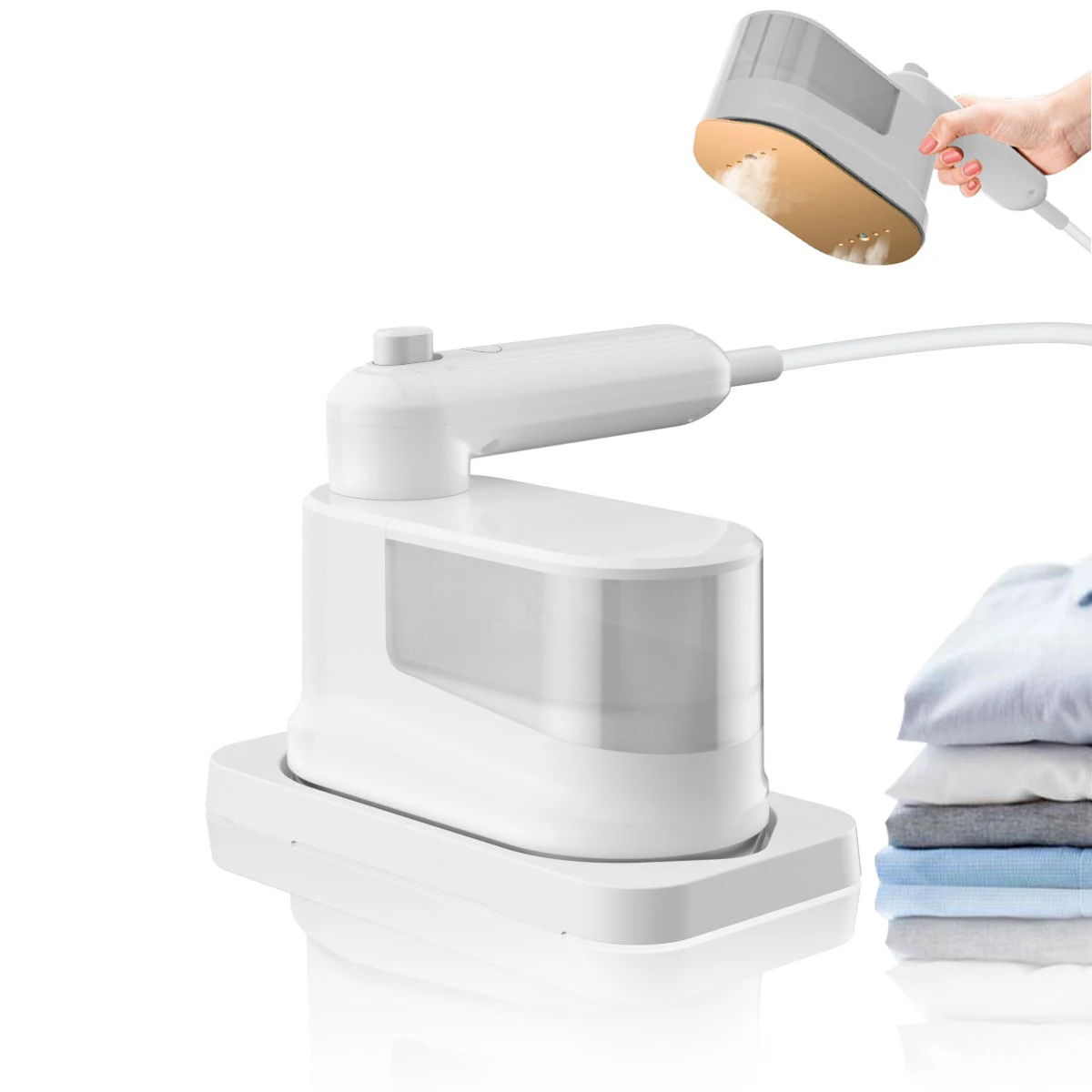 

Женская одежда, утюг-пароварка 2 в 1, регулируемая мощность 1200 Вт, портативный отпариватель для ткани, мини-утюг, отпариватель для одежды, путешествий