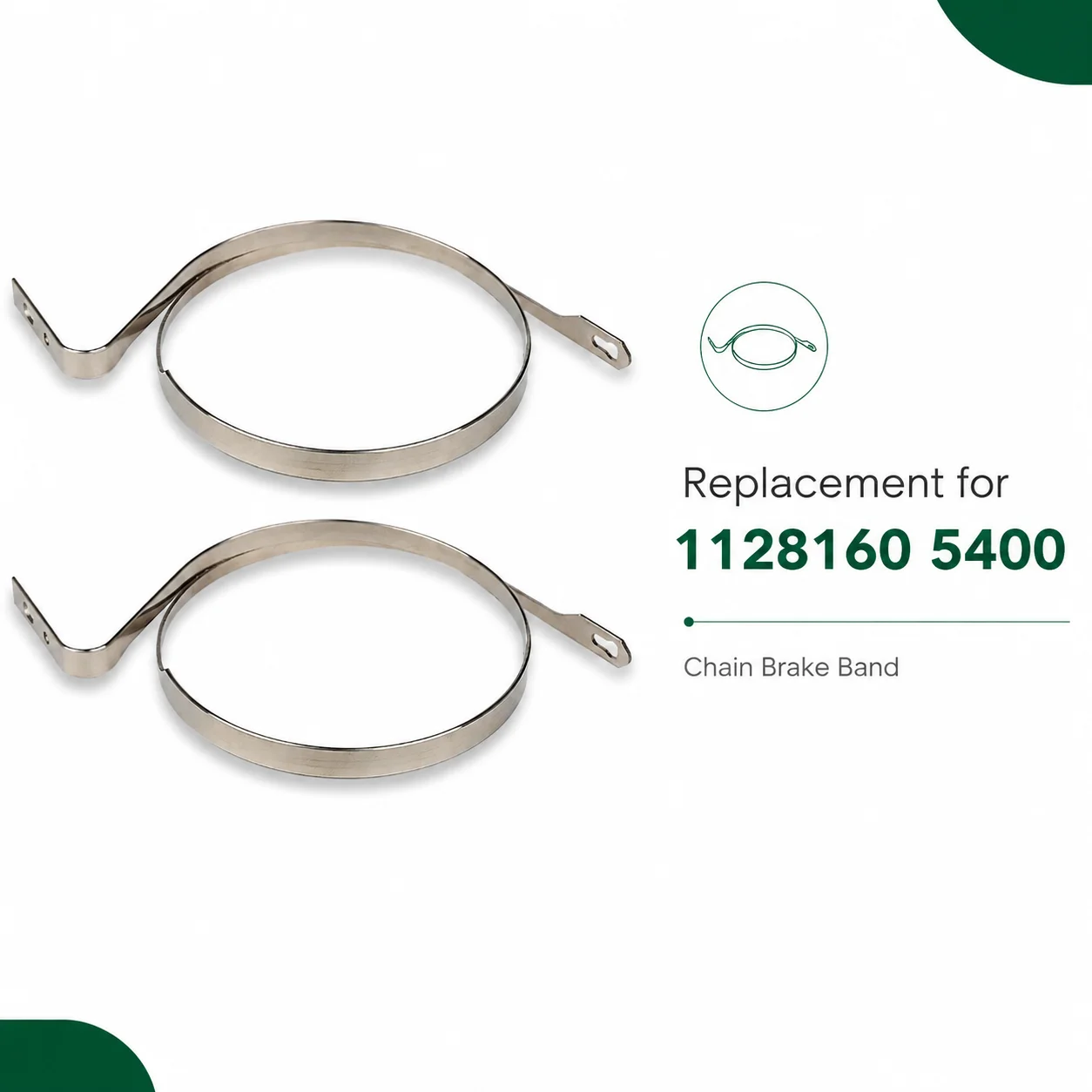 2Pcs Chain Brake Band Tape For Stihl MS440 044 MS460 046 Chainsaw Saw Parts Brake Replacement Parts Replaces 1128160 5400