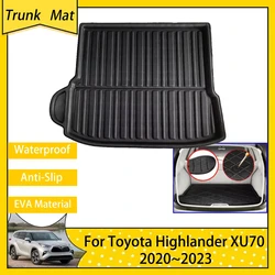 Car Trunk Mat For Toyota Highlander Kluger XU70 2023 2022 2021 2020 Anti-slip Rear Boot Liner Storage Pad Carpet Accessories