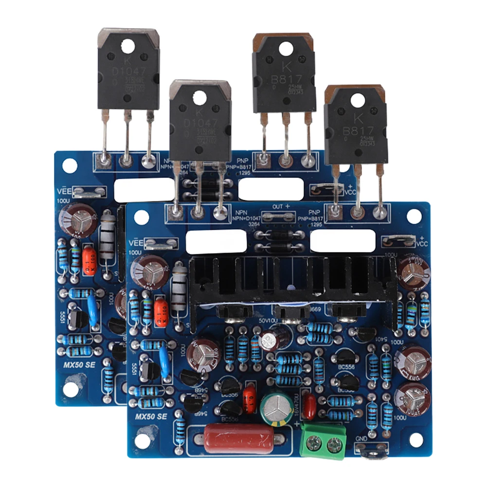 2pcs Stereo Audio Amplifier Board Dual Channel MX50 SE Power Audio Amplifier Board HiFi Audio Audio Replacement Parts