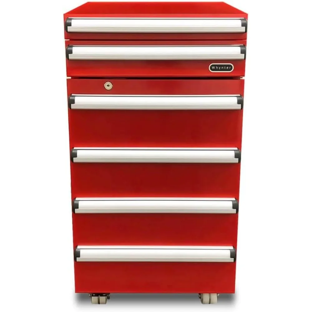 TBR-185SR 1.8 cu. ft. Portable Tool Box Refrigerator with 2 Drawers and Lock, One Size, Powder Coated Red