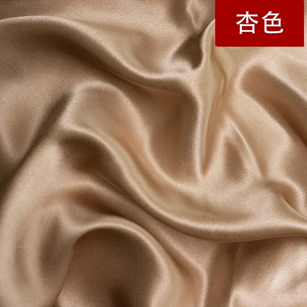 114cm Width 22MM Heavy-duty Silk Fabric Pure Pigment Crepe Satin 100% Natural Mulberry Silk Used for Clothes Pillowcases Scarves