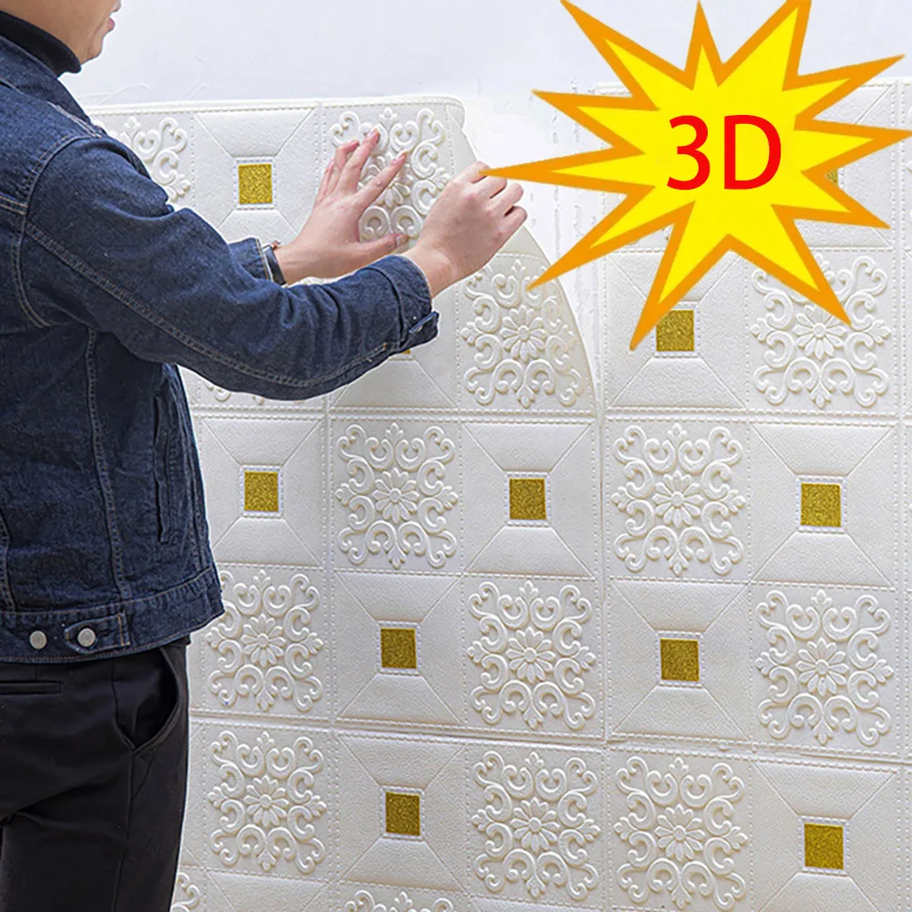 ورق حائط ثلاثي الأبعاد بنمط الطوب مقاوم للماء ومقاوم للرطوبة والعفن، ورق حائط لخلفية المطبخ لغرفة النوم بنفسك