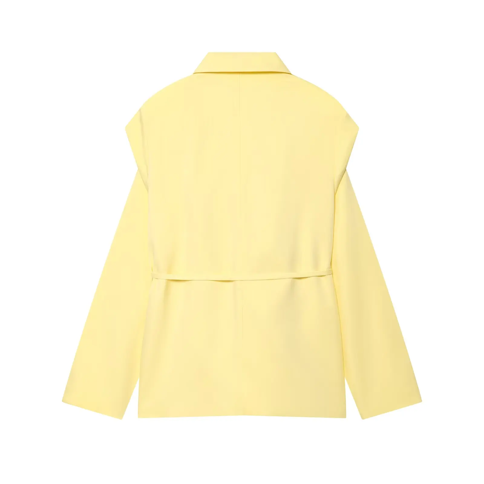 

JNLEAOG Women's Faion Wide oulder Strap Belted Tailored Jaet Autumn New Sle Versatile Design Busin Casual Polyester