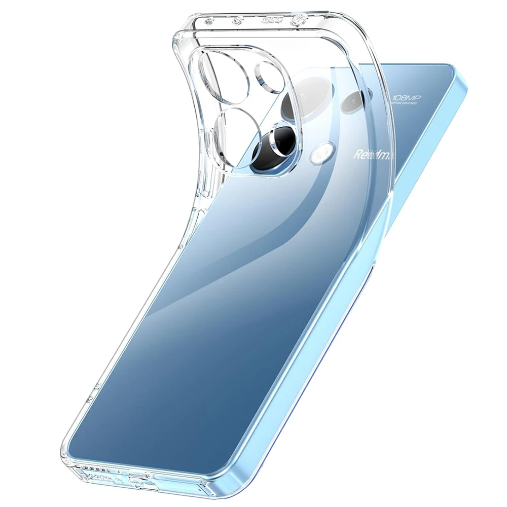 Funda de silicona transparente ultrafina para Xiaomi Redmi Note 13 Pro 4G 5G Plus Pro + carcasa para Redmi Note 13 13Pro, funda trasera transparente