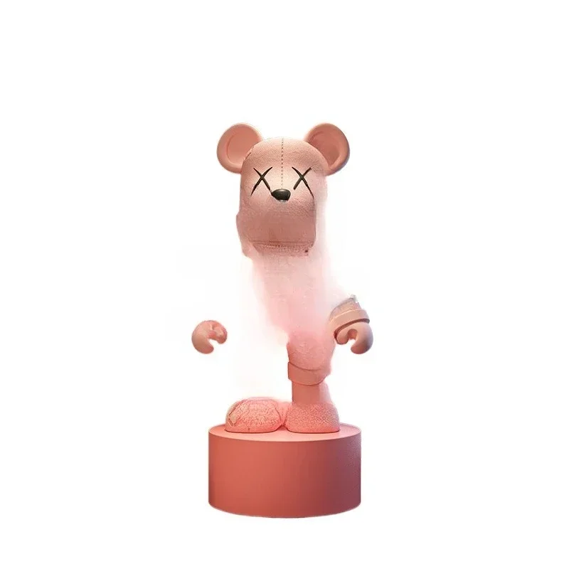 Violent bear ornament, Bluetooth speaker doll next to the sofa TV cabinet in the living room