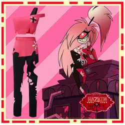 Anime Hazbin Cherri Hotel Cosplay Costume Pink Outfit Halloween Carnival Christmas Cosplay Costumes