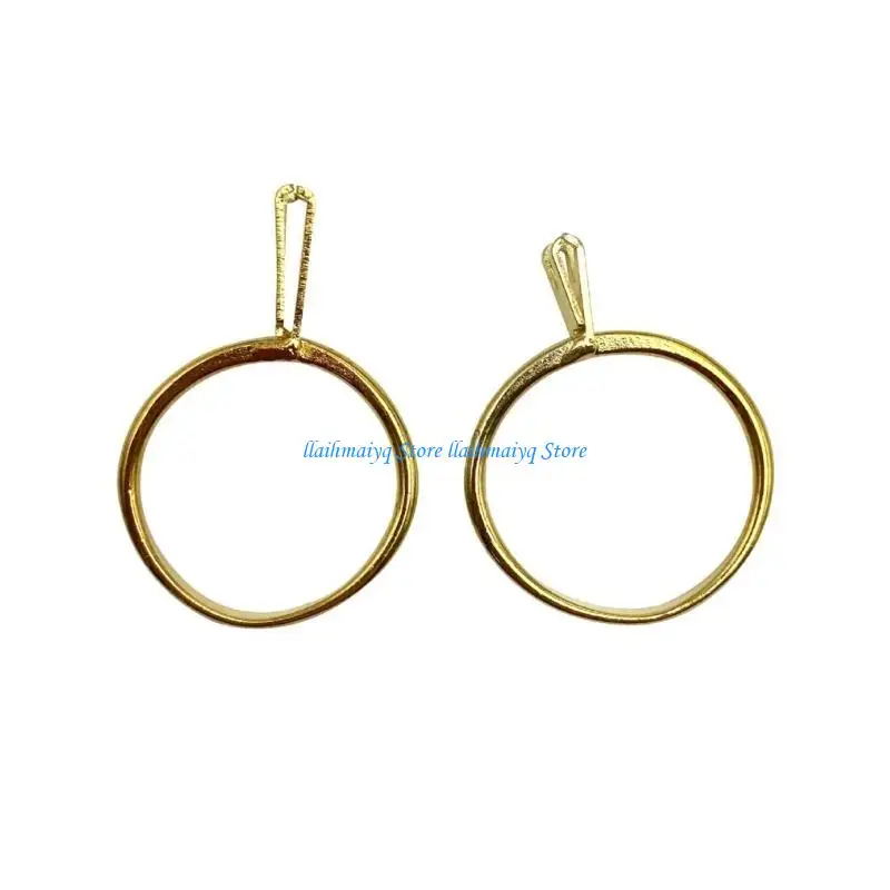 573B 4Pcs Jewelry Ring Settings for Loose Stone Adjustable Ring Mounts Jewelry Supply