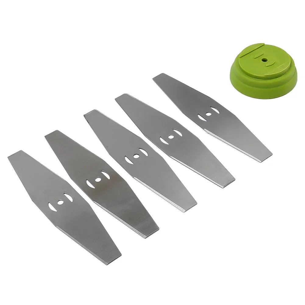 Trimmer Lawn Mower Blade Tool 5 Pcs Accessories Fittings Garden Grass Spare Parts String Head Length 150mm Saw