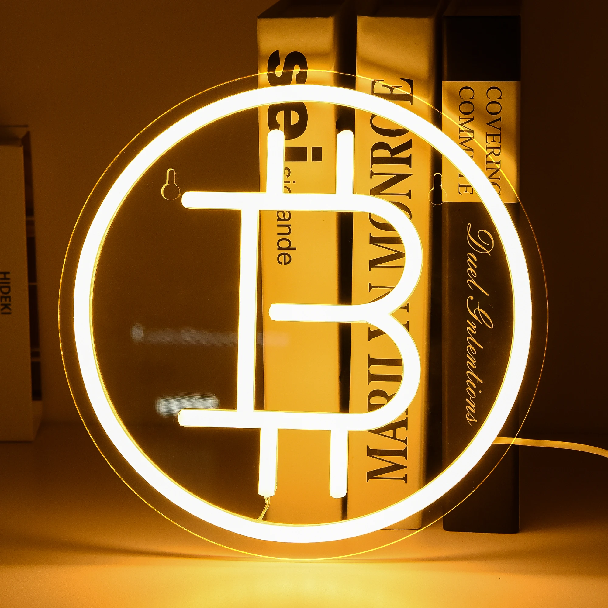 Bitcoin Neon Sign for Wall Decor Money LED Light Bitcoin Light for Store Bar Wall Decor Birthday Decor Bedroom Bitcoin Decor