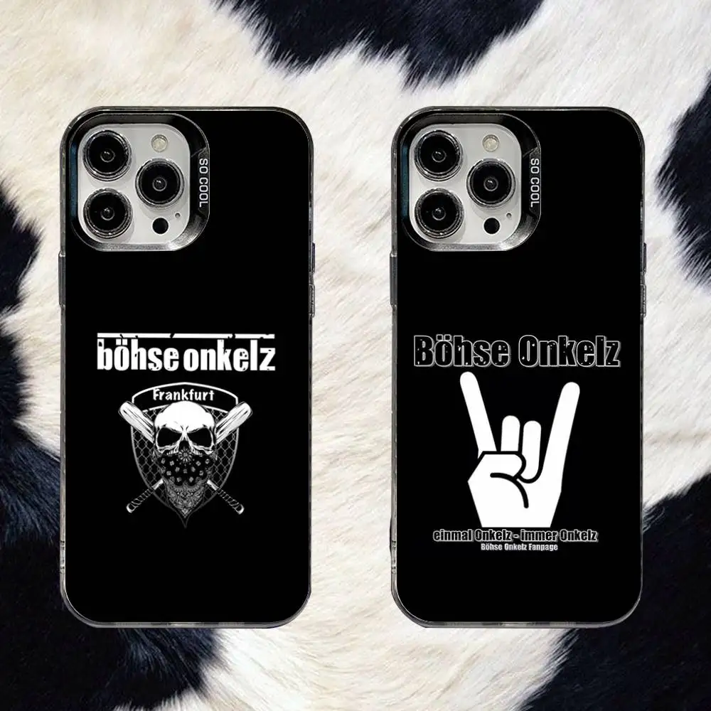 

B-Bohse Onkelz E.I.N.S. Phone Case For iPhone 16,15,14,13,12,11,8,7,Pro,Max,Plus,Mini,XS,SE Anti Fall Black Matte Hard