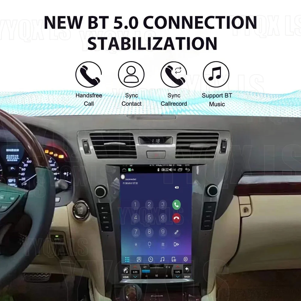 12.3 Inch For Lexus LS460 LS600 2006~2012 Multimedia Android Auto Carplay Car Radio Receiver GPS Navigation Stereo Head Unit