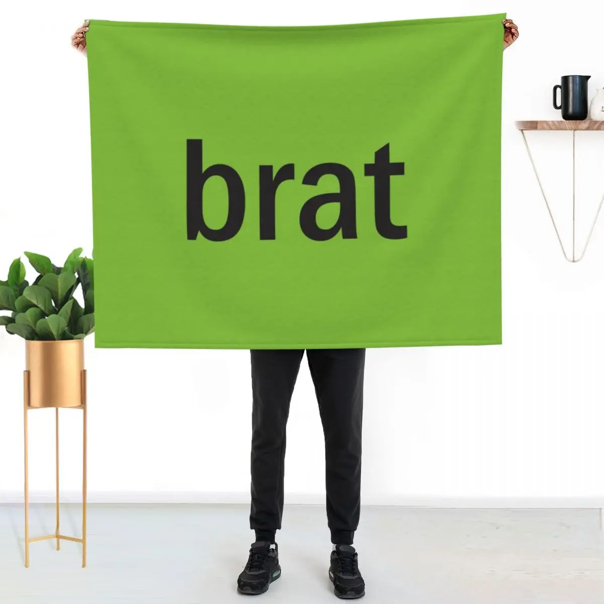 

brat Throw Blanket Soft Comfort Blanket for Reading Watching TV