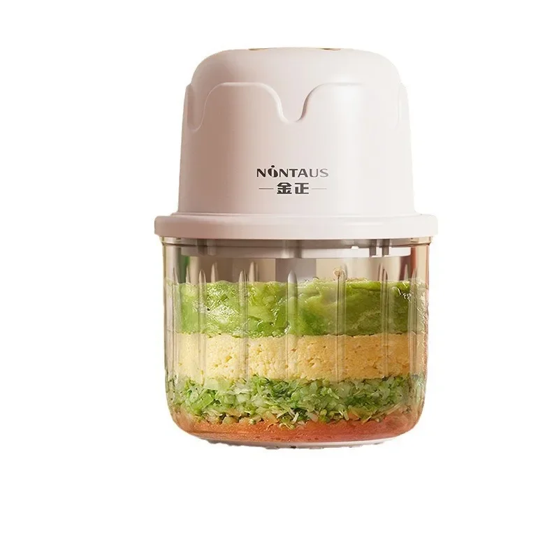 

Electric Garlic Puree Grinder for Grinding Scallions, Garlic, Minced Meat, Meat Filling, Baby Food Supplement Dish Portable