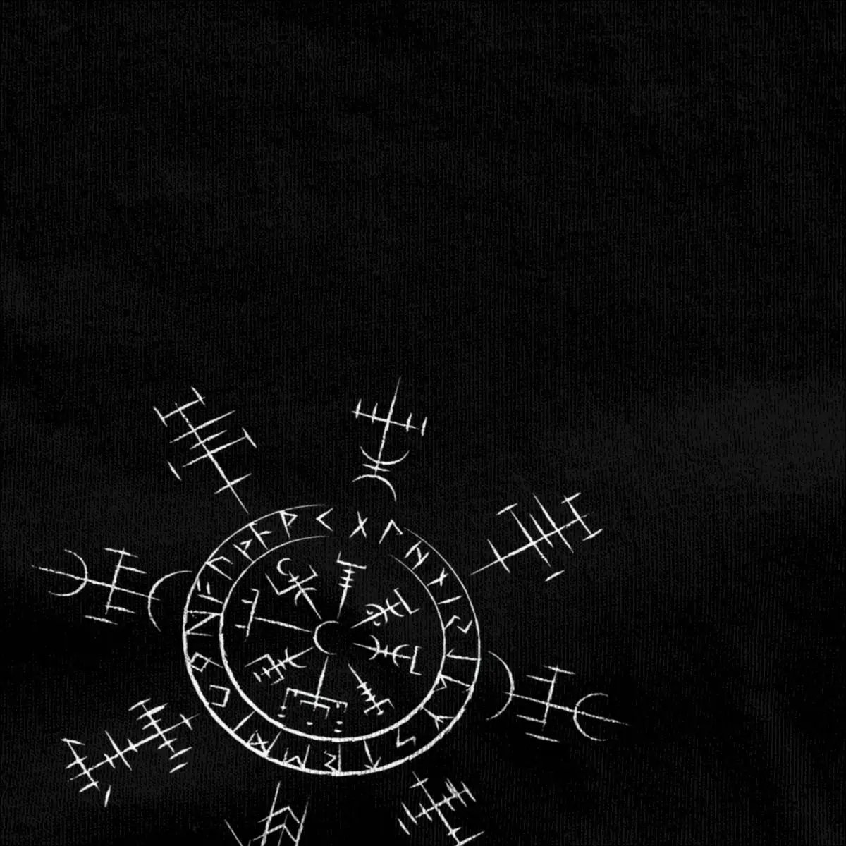 Men\'s T-Shirts Retro Viking Symbol Compass Vegvisir Nordic Rune Celtic Leisure Tees Magic Symbol T Shirts Clothes Gift Idea