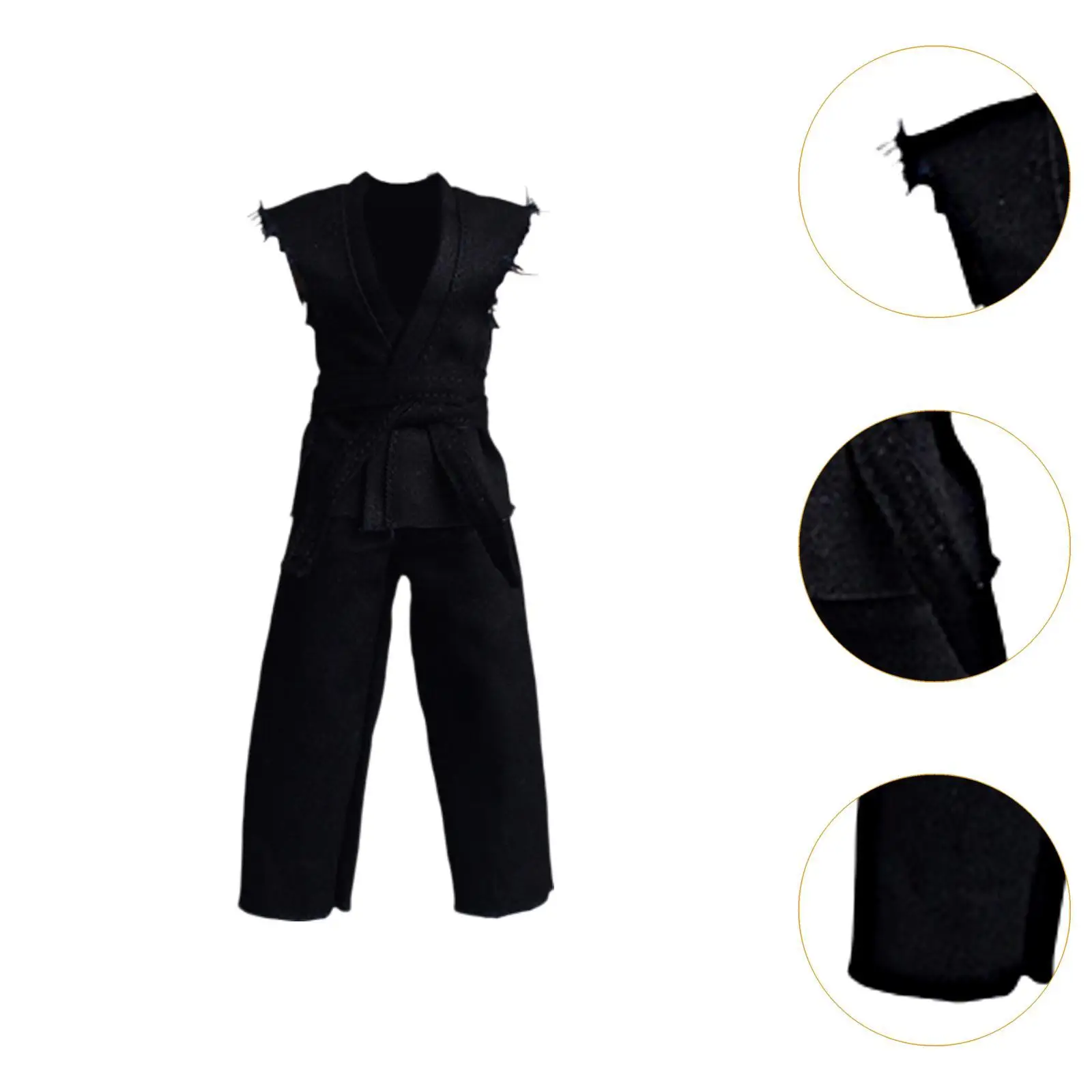 Figuras de acción a escala 1/12, kimono samurái, modelo de uniforme de Judo de figura de 6 pulgadas, disfraz DIY para muñecas, ropa para muñecas en miniatura