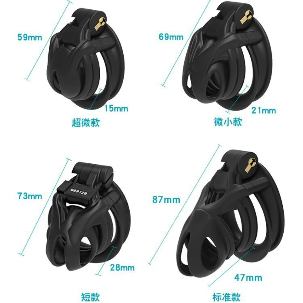 New V7.0 EVO 3D Printed Chastity Cage Cock Cage Male Mamba Chastity Device Double-Arc Cuff Penis Ring Belt Adults Sex Toys 18+ view 5