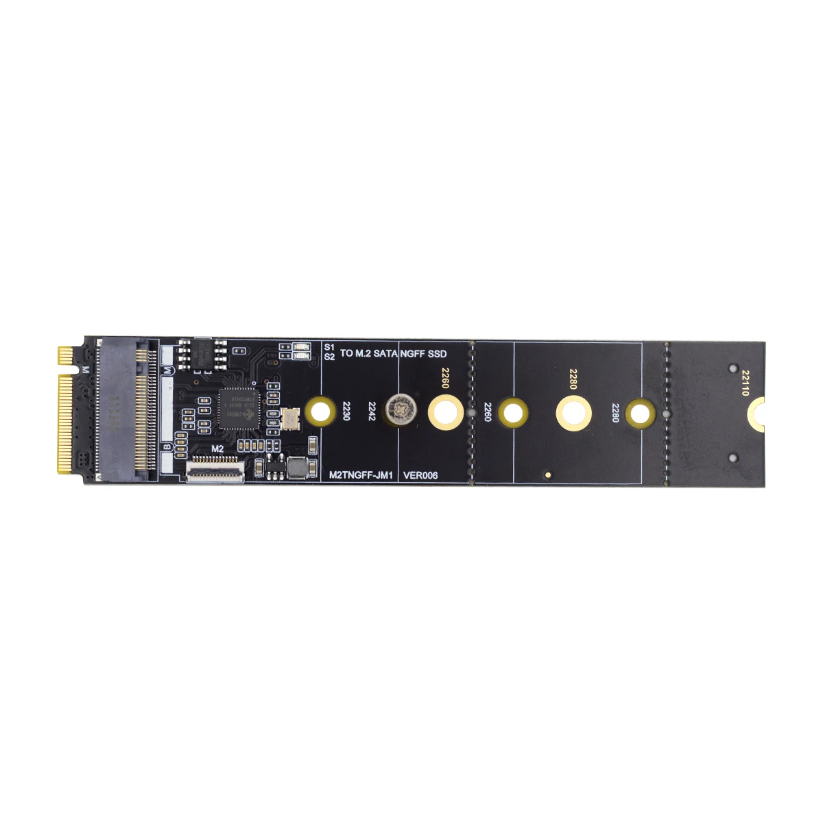 

NGFF ключ B + M SATA SSD к NVME M-Key материнской плате адаптер конвертер SSD карта JMB582 2280