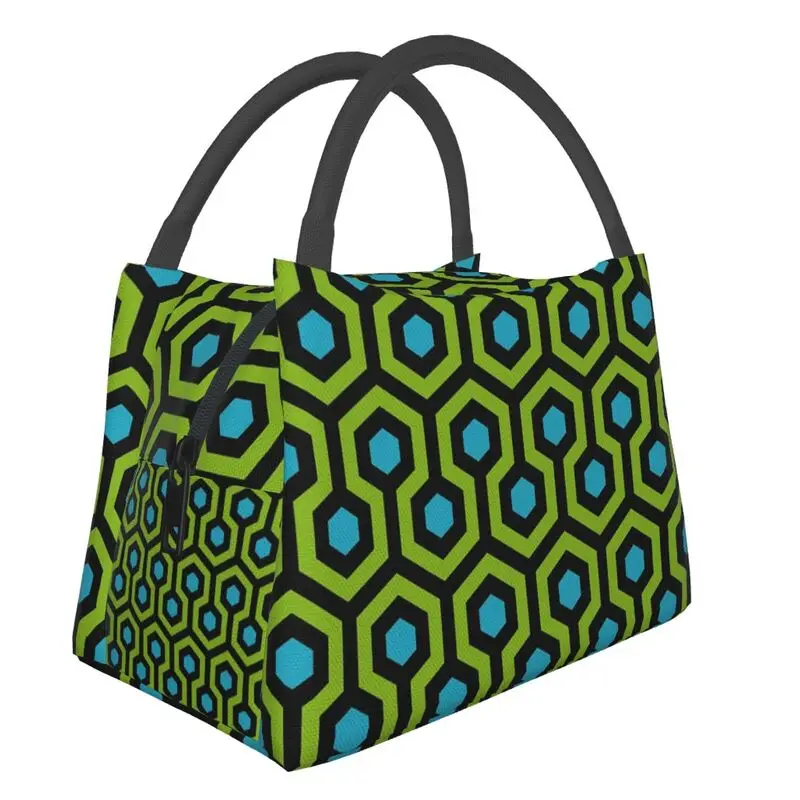 

Custom Geometric Lunch Bag Men Women Cooler Warm Insulated Lunch Boxes for Office Travel