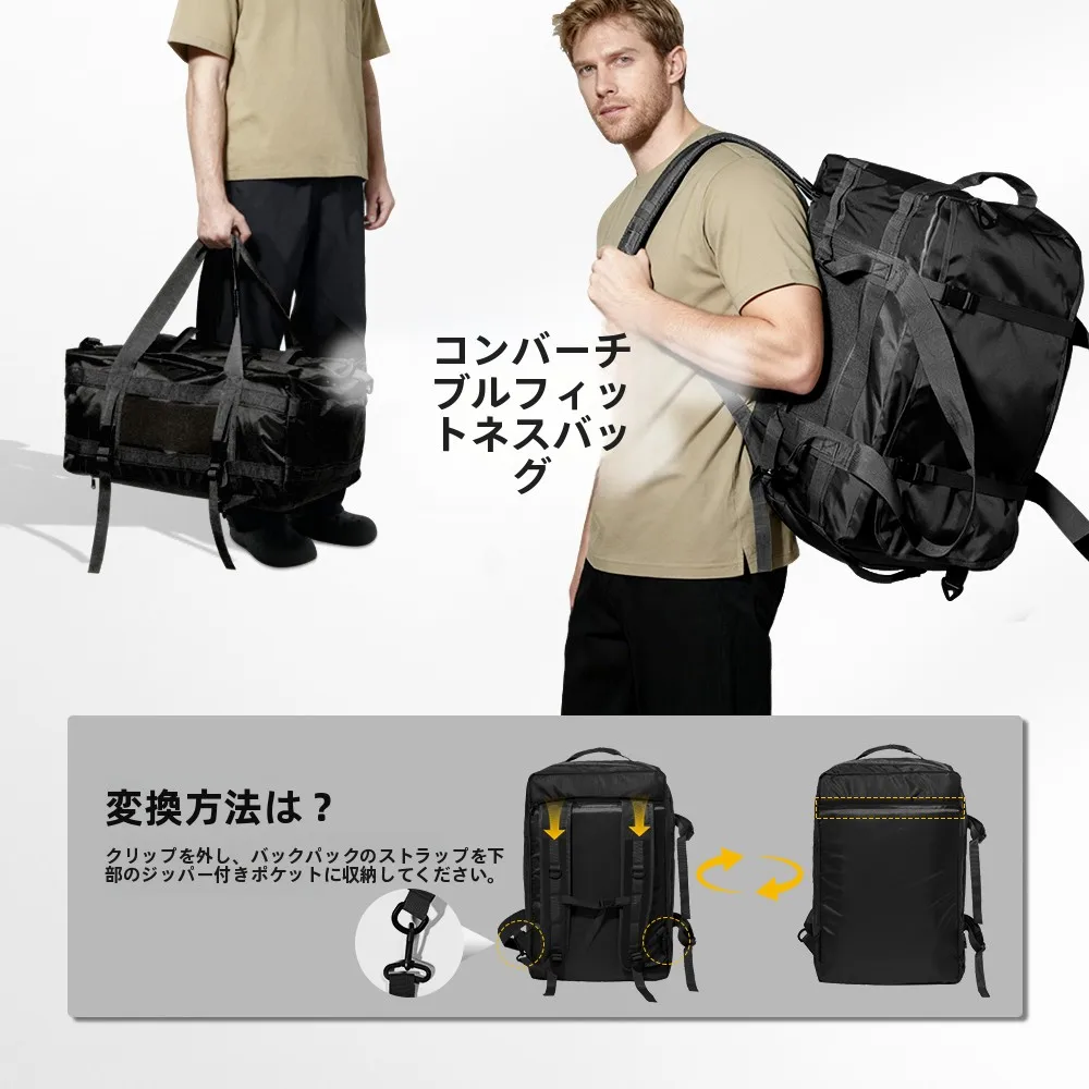 Large Outdoor Travel Bag Tactical Backpack Moving Luggage Bag Waterproof Multi-Functional Storage Bag for Youth Unisex