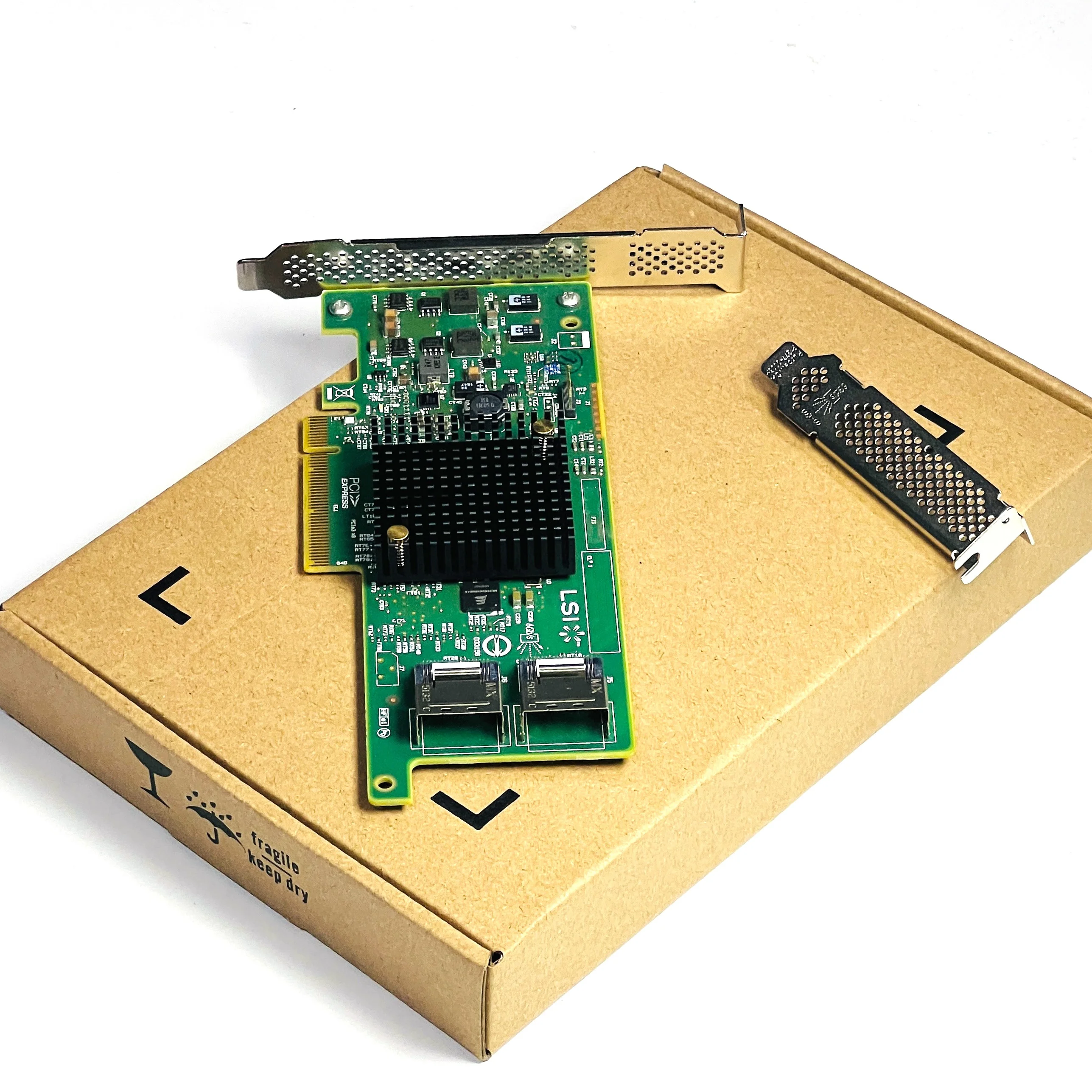 LSI 9217-8I 6Gbs SAS PCI-E 3.0 HBA FW: P20 Modo IT para cables ZFS FreeNAS unRAID+ 2 * SFF-8087 SATA