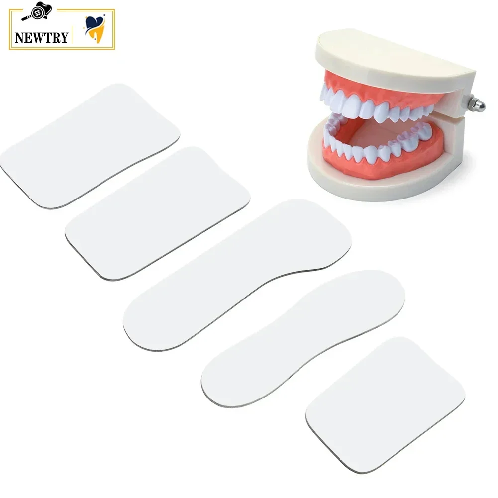 2Pcs Dental Intraoral Photography Mouth Mirror Board Reflector Double-Sided Autoclavable Orthodontic Props Intra Oral Care Glass