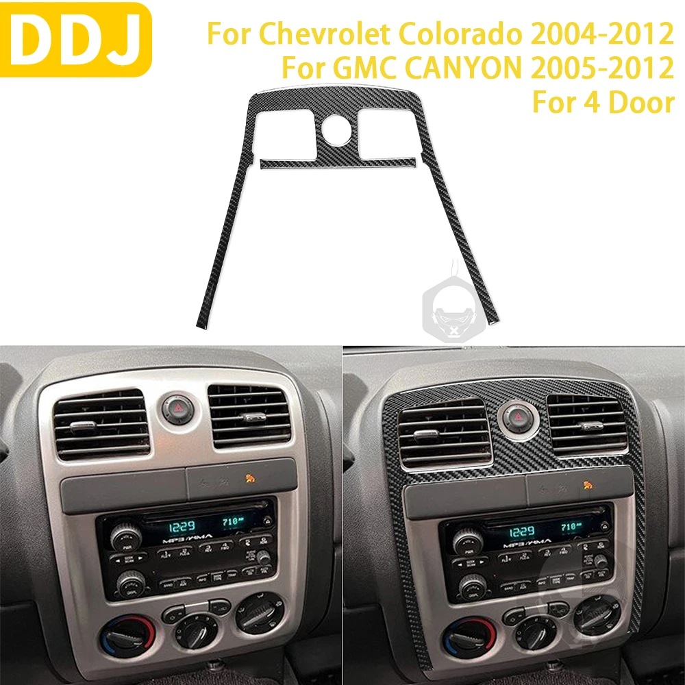 

For Chevrolet Colorado For GMC Canyon Accessories Car Carbon Fiber Interior Central Air Outlet Panel Trim Sticker Decoration