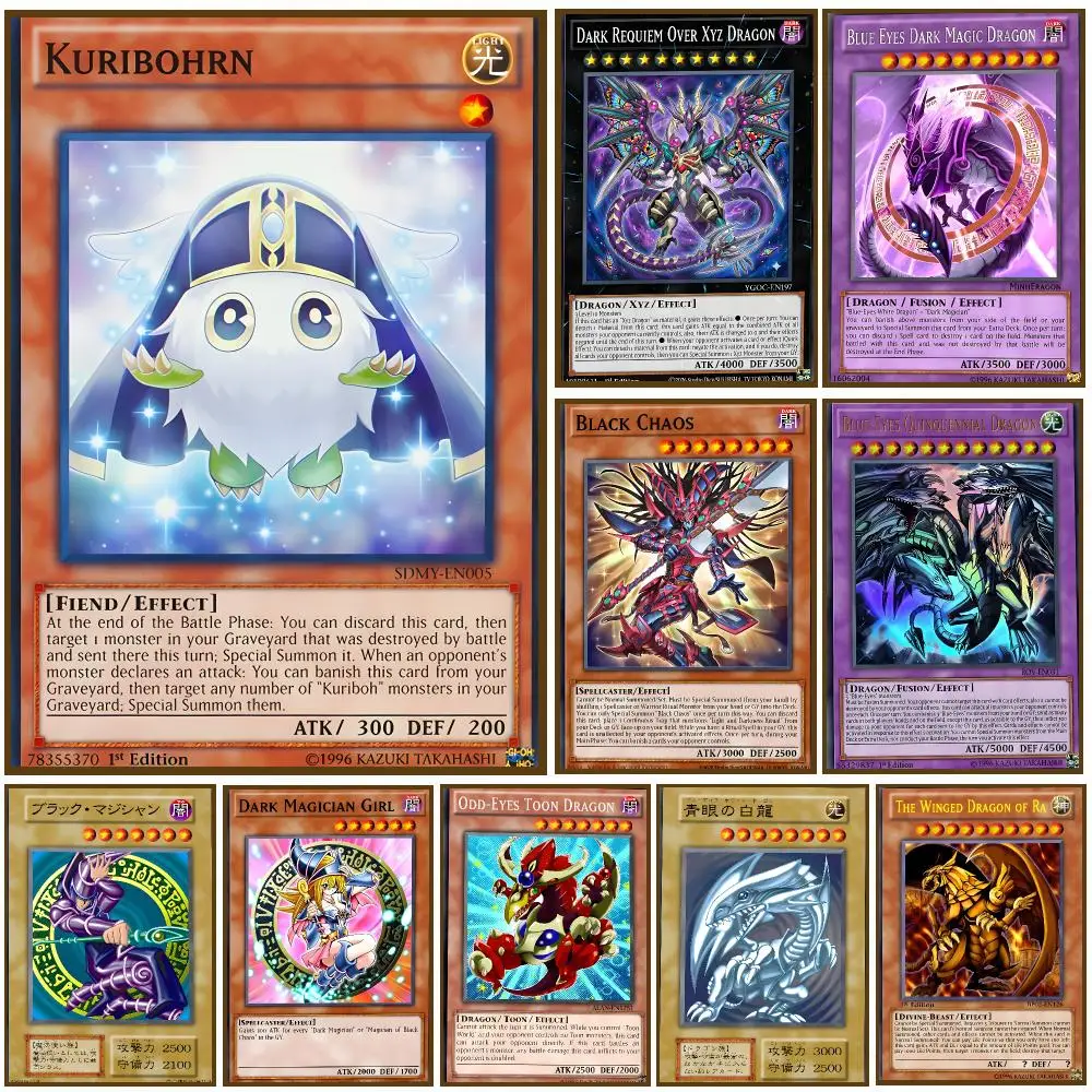 Yu Gi-Oh Trading Card Game Poster Self-adhesive Living Room Bedroom Party Bar Decor Moisture-proof Fade-resistant HD