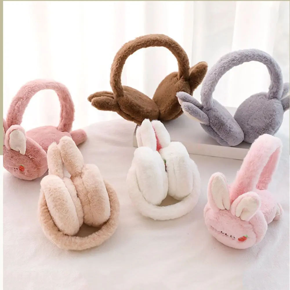 New Plush Earmuff Cold Protection Ear Cover Ear Warmer Thick Cartoon Folding Earflap