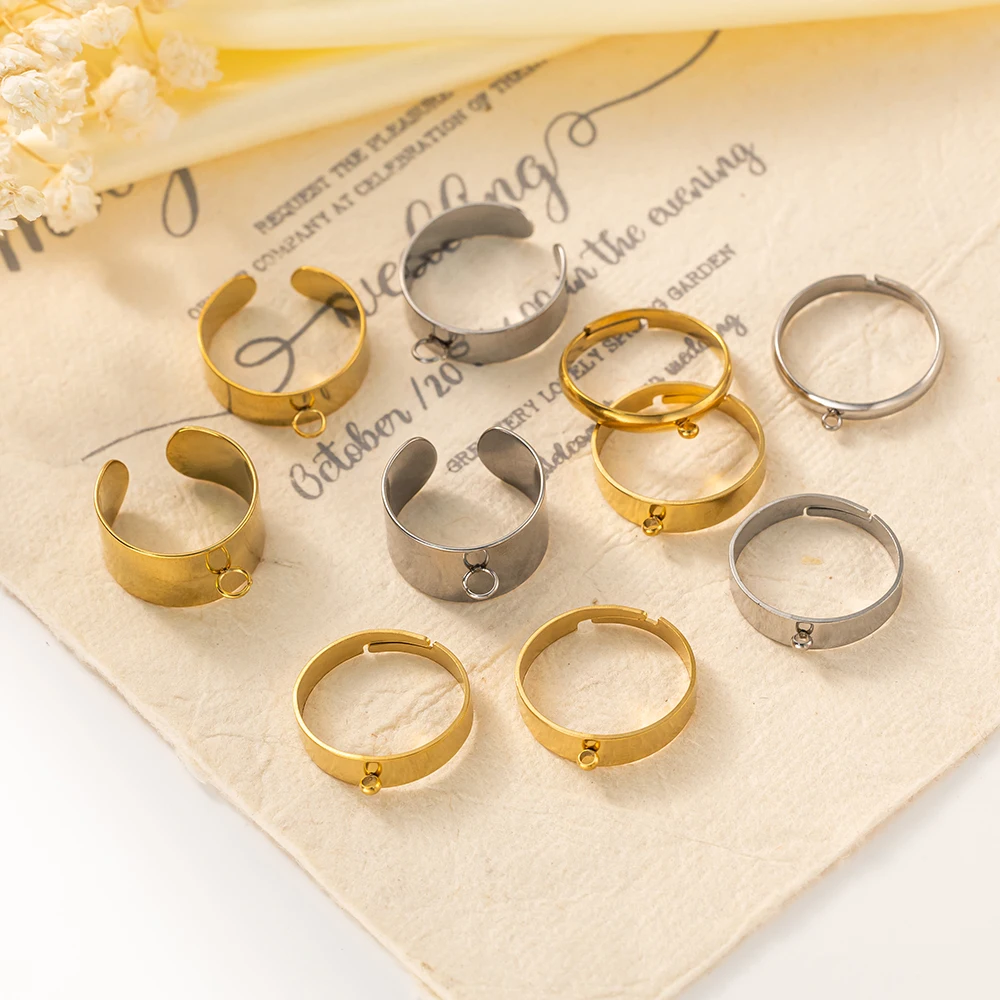 5 teile/los Edelstahl Gold Far – Men'S Accessories Rings Bewertung und Preis