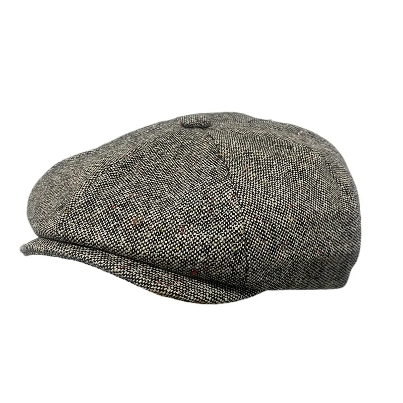 

Wool Cotton New Design Newsboy Cap Men Women Colored Dots Casual Driving Hat Vintage Painter's Cap Hats for Men NZ352