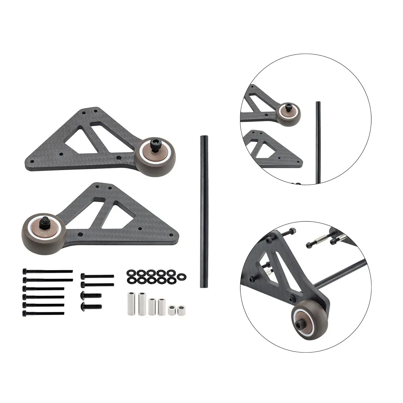 

1:7 масштаб RC автомобильные головки колеса часть из углеродного волокна для V2 Exb DIY Accs Crawler