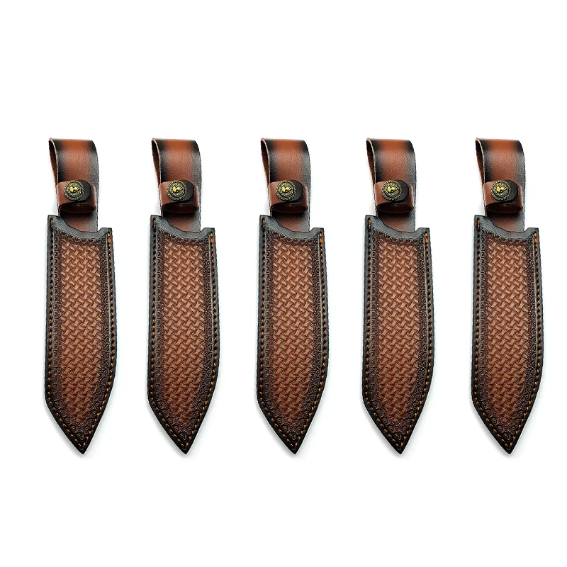 

5pcs/lot Top Layer Cowhide Straight Knife Holster Sheath Leather Scabbard Belt Carry Case With Brass Buckle Genuine Cowskin Hunt