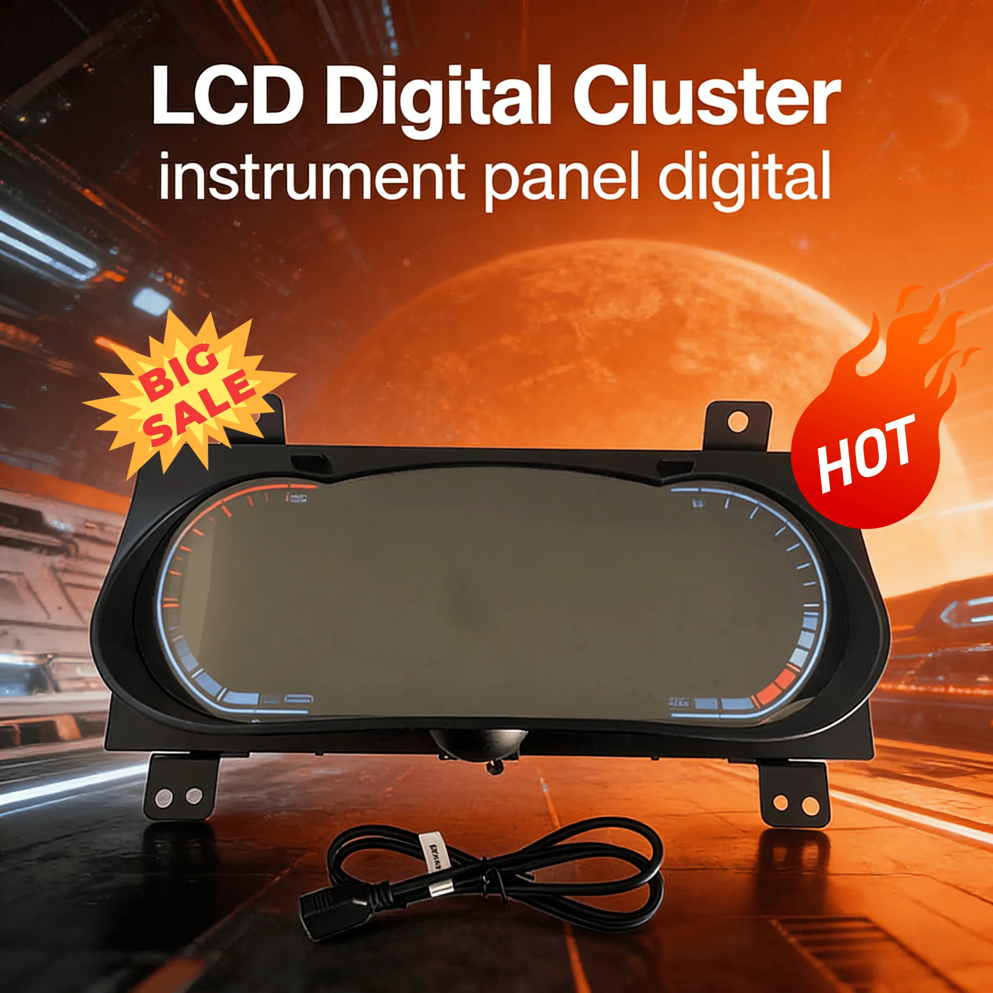 

NEW Update For Toyota Hilux /Fortuner 2016-2024 Virtual Cockpit Digital Cluster Car Odometer Screen Dashboard LCD Speed Meter