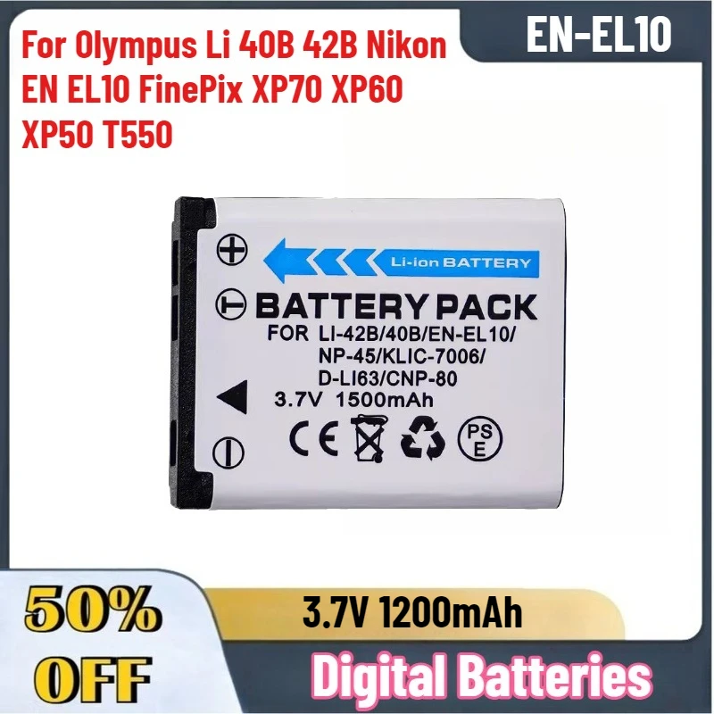 New 3.7V 1200Mah Li…
