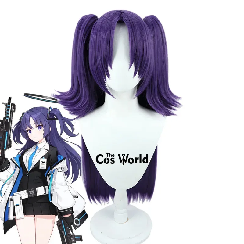 

Синий архив Hayase Yuuka, длинные игры 80 см, парики для косплея, термостойкие синтетические волосы + шапочка для парика