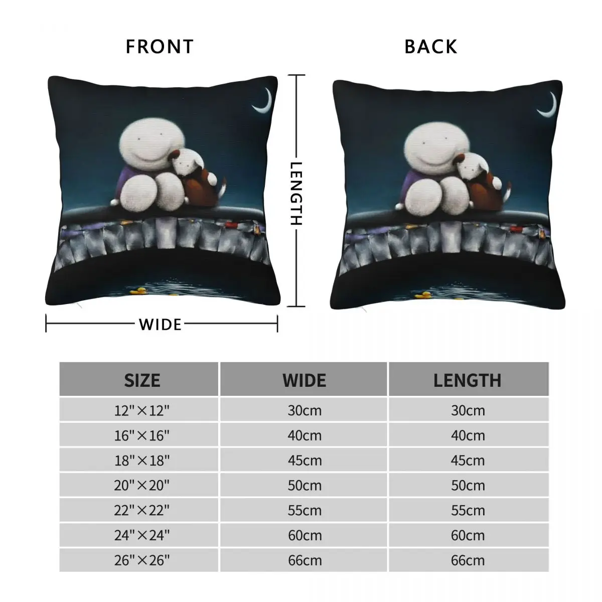 Doug Hyde Square Pillowcase Polyester Linen Velvet Creative Zip Decorative Throw Pillow Case Home Cushion Cover Wholesale