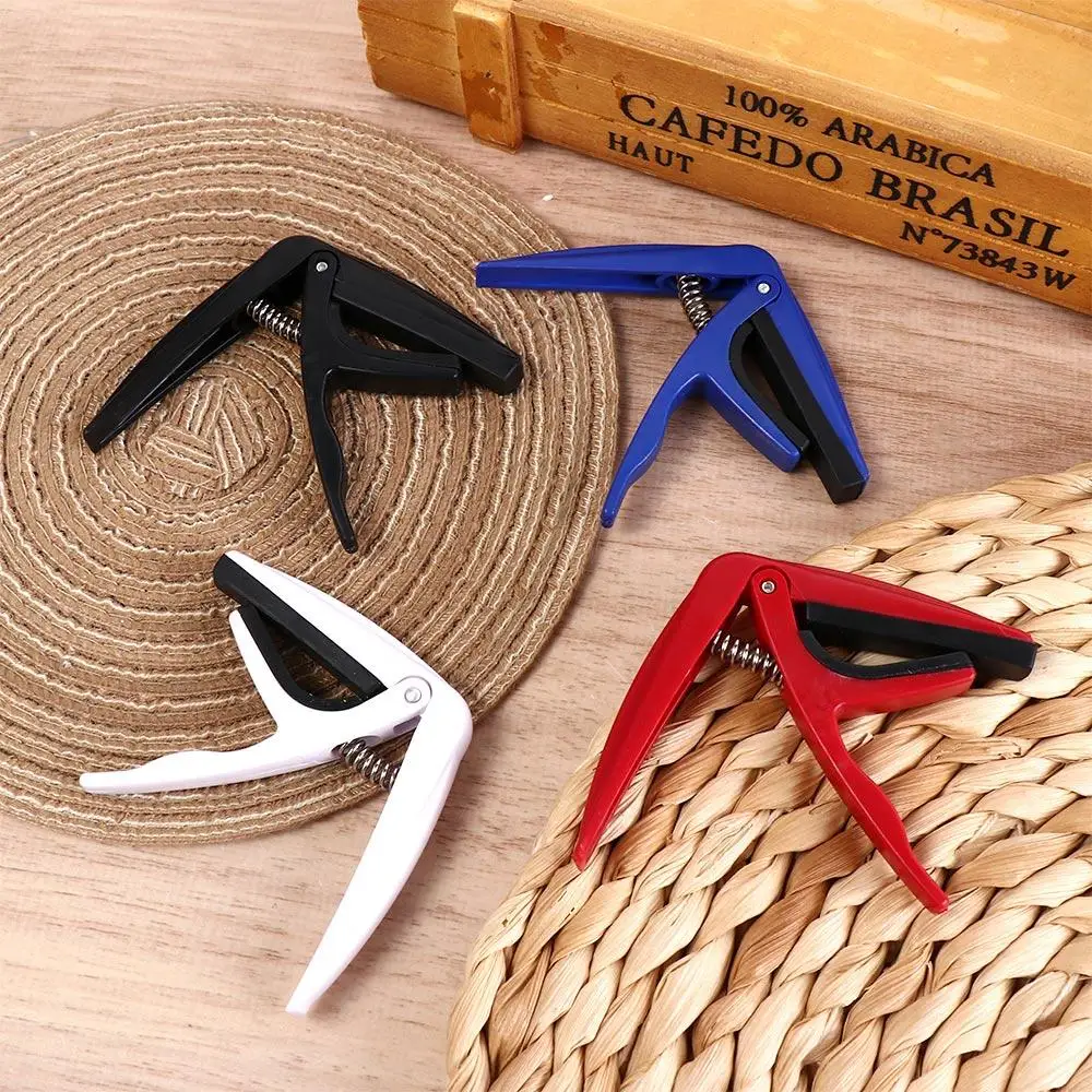 Plastic Universal Guitar Capo White Red Guitarra Tuning Clamp Blue Portable Guitar Tuning Clamp Electric Guitar