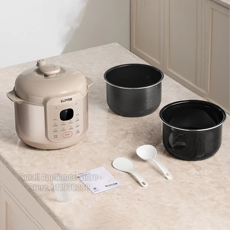 Supor Schnell reiskocher Multifunktions-Schnell kochtopf 24h Termin 5l Doppel liner Rindfleisch Eintopf Fleisch für die Küche