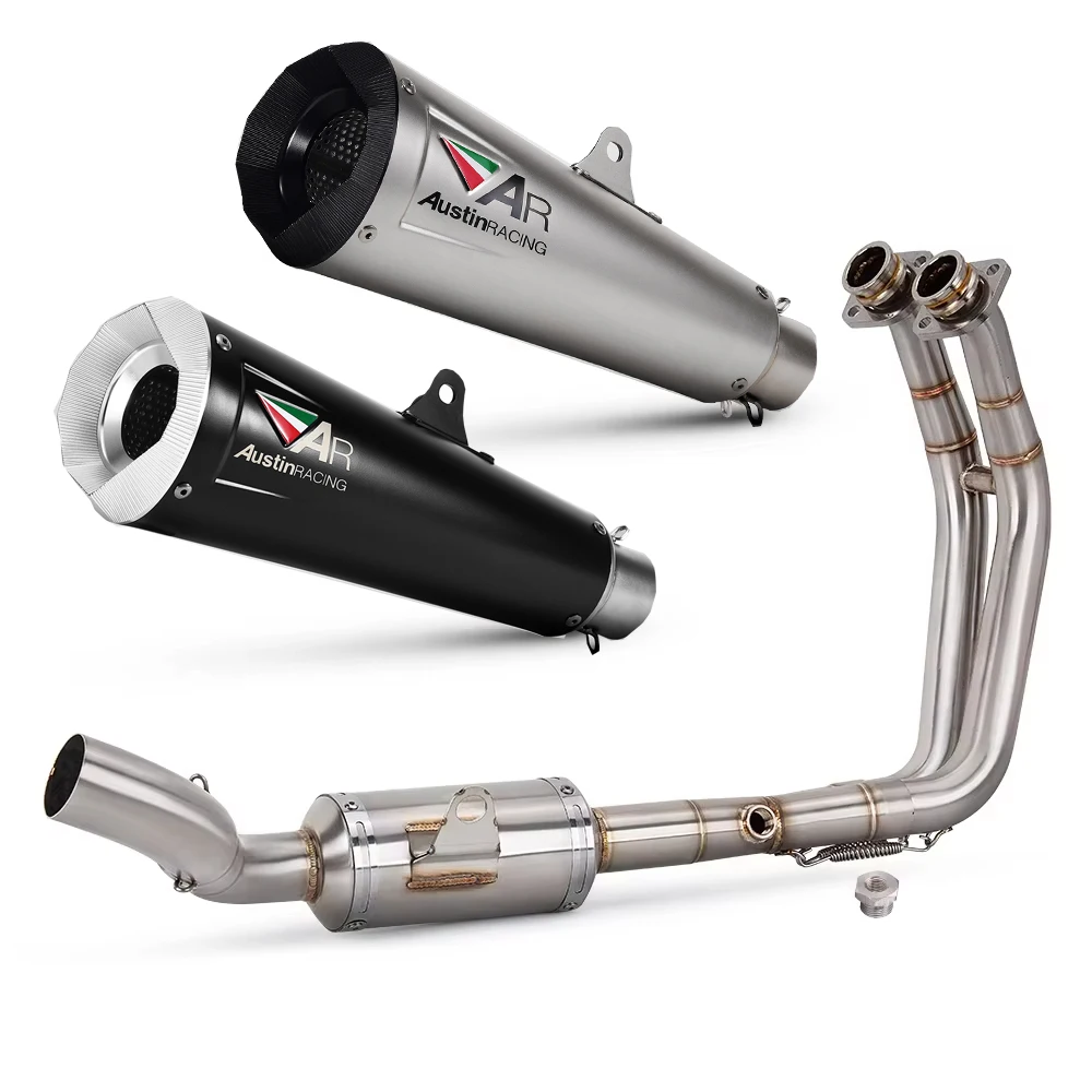 

Slip on Motorcycle Exhaust Escape Full System Front Link Pipe Connect Muffler Racing For Suzuki GSX8R GSX-8S GSX 8R 22-24