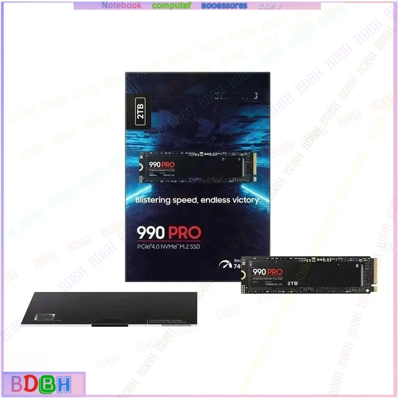 ZQ For Sam-sung 990 Pro 2 TB M.2 Disk SSD NVMe M.2 PCIe 4 M.2 2280 Internal Solid State Hard Drive for Gaming Desktop Laptop PC