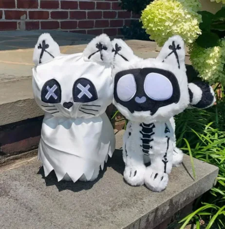

Halloween Ghost Cat Plush Toy Cute Animals Doll Cartoon Soft Dolls for Home Decor Children's Birthday Gift Doll