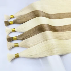 JENSFN Bulk Hair Extensions Human Hair Straight 16