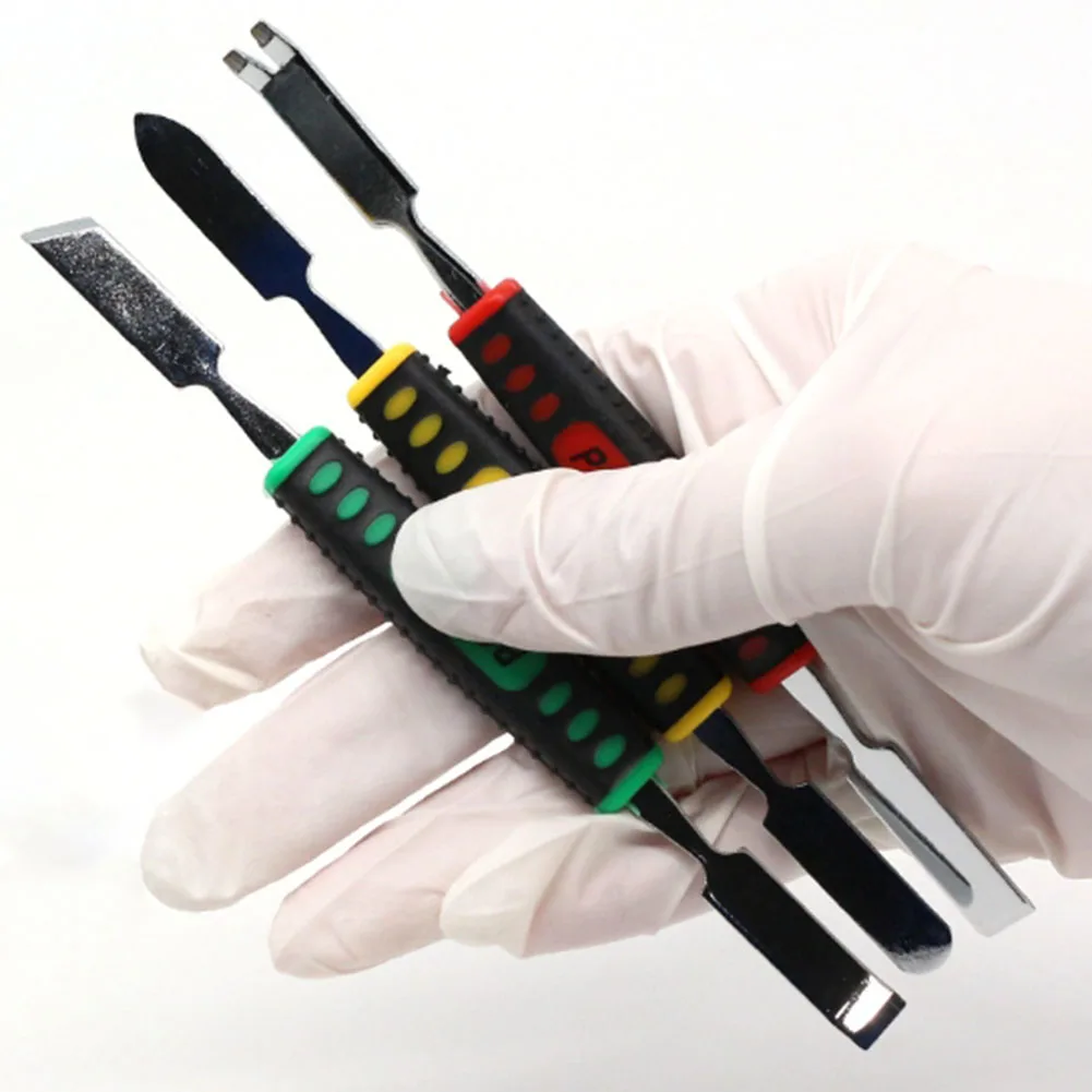 3 pçs ferramenta de abertura de curiosidade ferramenta do telefone móvel metal spudger pé de cabra ferramenta de curiosidade 3 pçs ferramentas de abertura design de cabeças duplas