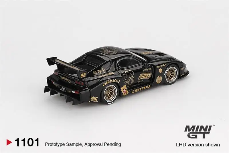 

MINI GT 1:64 LBWK RX-7 LB-Super Silhouette FD-NILES Black Model Car
