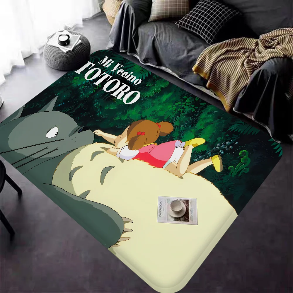 Kawaii T-Totoro corridoio tappeto antiscivolo lavanderia tappetino lavanderia Decor balcone bambino soggiorno tappeti sul comodino