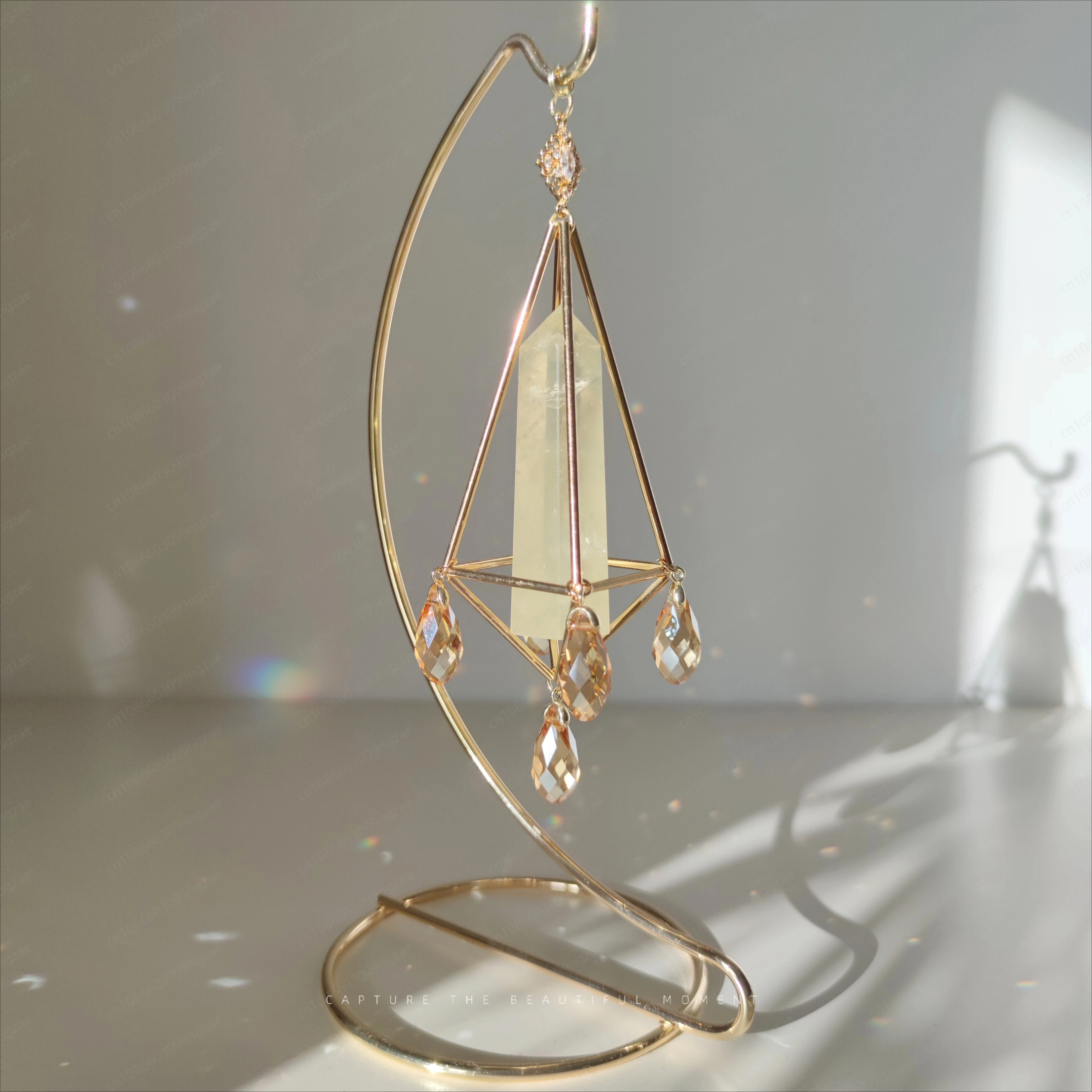 

Хрустальный декоративный световик-ловец солнца, персонализированное украшение для рабочего стола, подарок на день рождения для девочек, аксессуары для дома