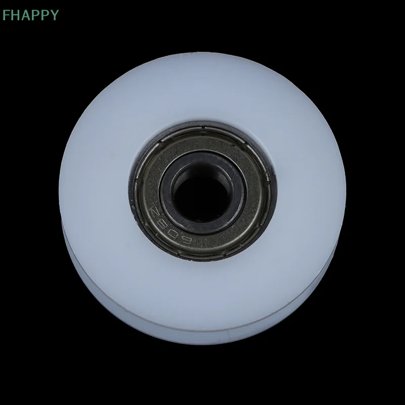 Polea de rodamiento de cable de línea POM, envoltura de plástico, ranura en U blanca, innovador y práctico, 8x40x11,5 MM, paquete 608ZZ