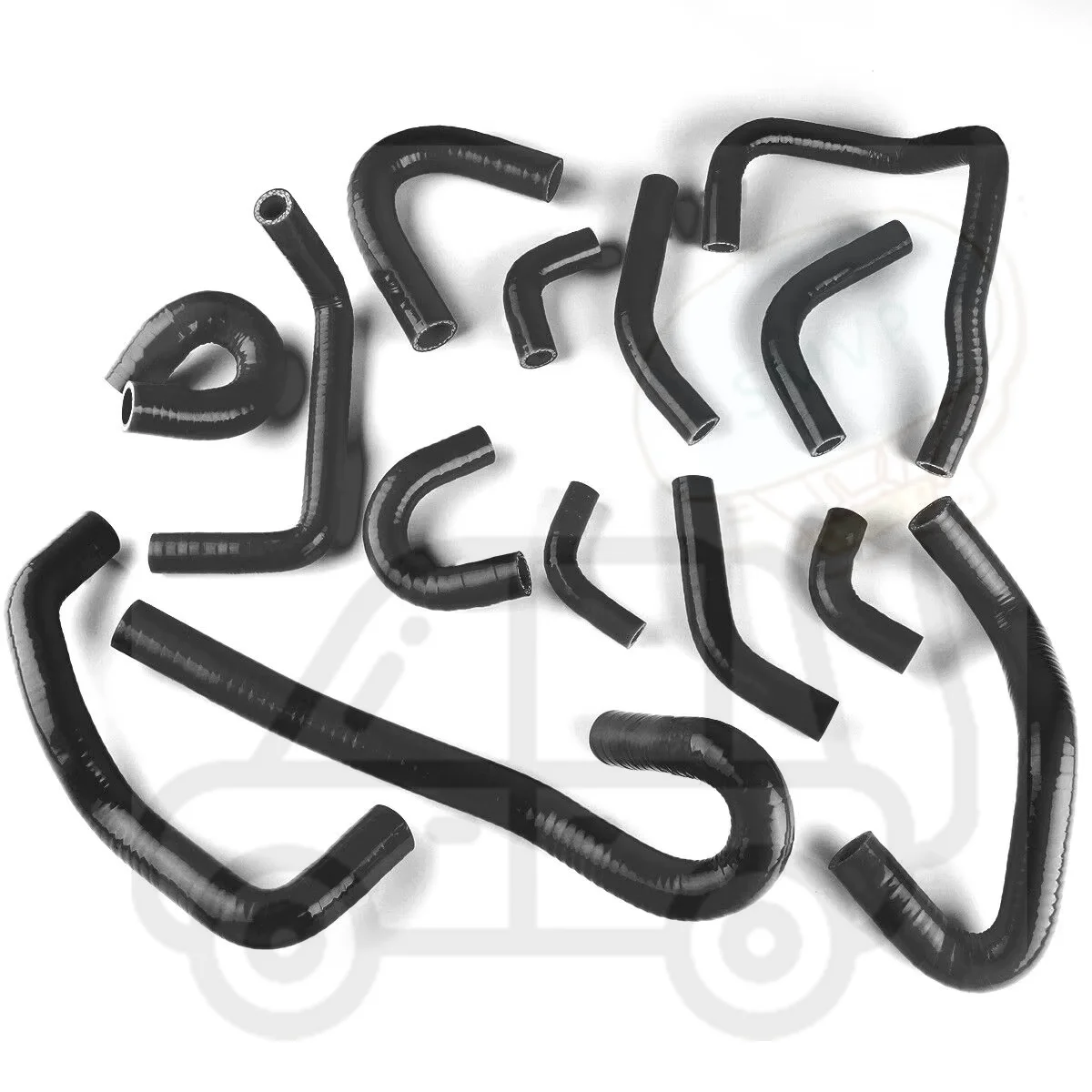 For Nissan Skyline R32 R33 R34 GTR RB RB26DETT Silicone Coolant Radiator Hoses Tubes Kit 3-PLY 14PCS