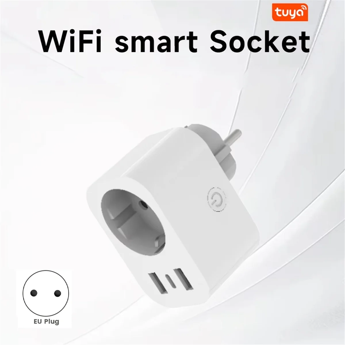 RISEN 16A Tuya Smart Plug Presa con porte USB veloci PD Monitor di alimentazione Temporizzazione e conto alla rovescia Smart Home tramite Alexa Home EU PLUG